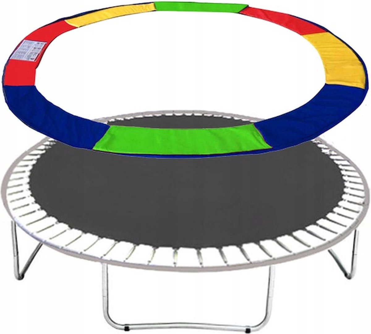 Springos Trampoline Rand | Beschermrand Trampoline | Rond | Ø 396 cm | Multicolor